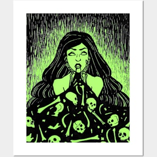 Green Mother of Death Posters and Art